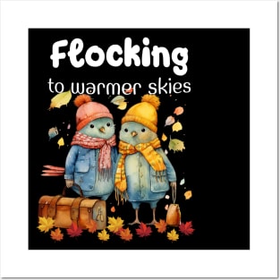 Flocking to Warmer Skies | Fall Tshirt Posters and Art